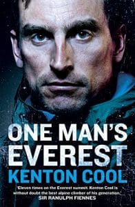 One Man's Everest The Autobiography of Kenton Cool, book cover