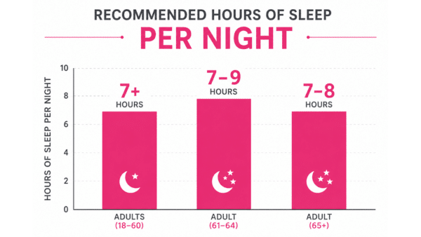 Reccomended Hours of Sleep Per Night for Adults